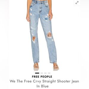 Free People jeans.  Size 29 curvy